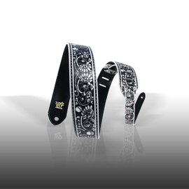 Ремень для гитары ERNIE BALL Inked Strap Black Paisley  P04021, фото 